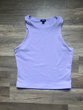 Express Lilac High neck compression tank. Size small. Excellent condition!